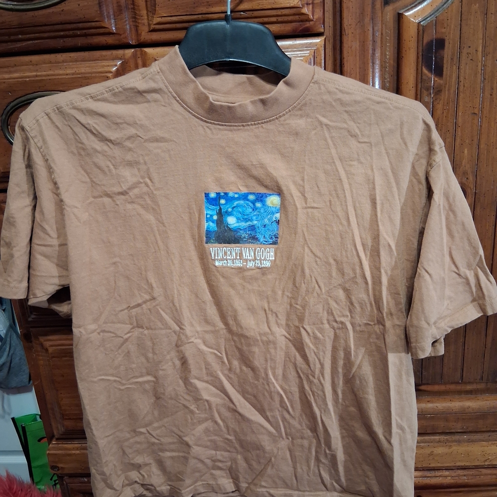Vincent Van Gogh Graphic T-Shirt in Tan/Brown